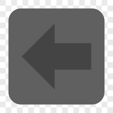 Ok sol yuvarlak kare düğme