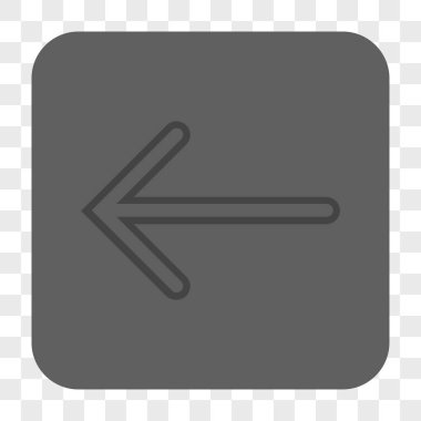 Ok sol yuvarlak kare düğme