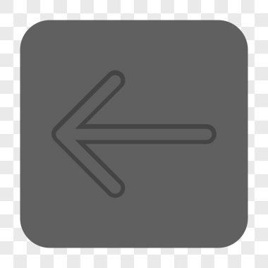 Ok sol yuvarlak kare düğme