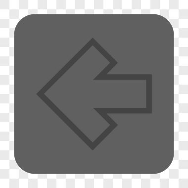 Ok sol yuvarlak kare düğme