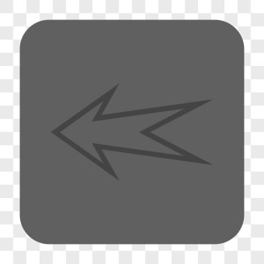 Ok sol yuvarlak kare düğme