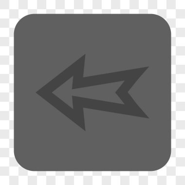 Ok sol yuvarlak kare düğme