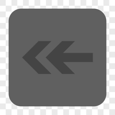 Ok sol yuvarlak kare düğme