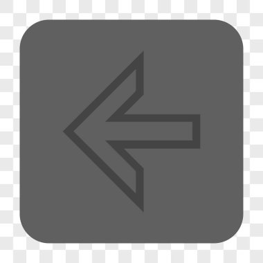 Ok sol yuvarlak kare düğme