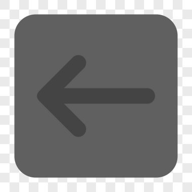 Ok sol yuvarlak kare düğme