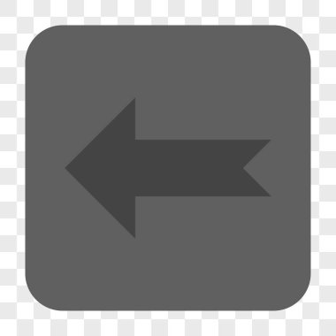 Ok sol yuvarlak kare düğme