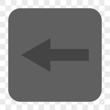 Ok sol yuvarlak kare düğme