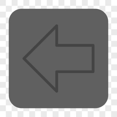 Ok sol yuvarlak kare düğme