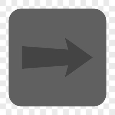 Ok sağ yuvarlak kare düğme