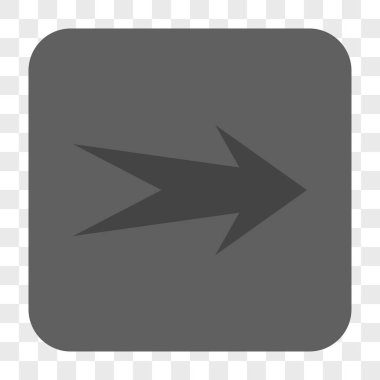 Ok sağ yuvarlak kare düğme