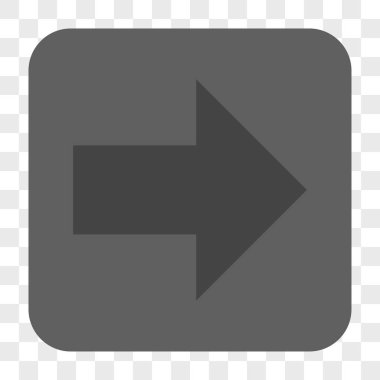 Ok sağ yuvarlak kare düğme