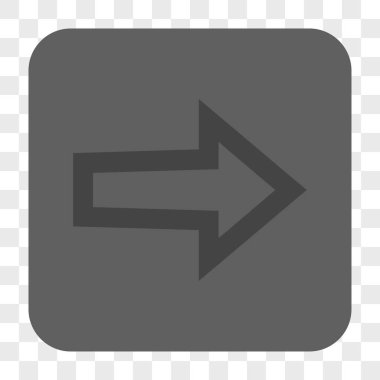 Ok sağ yuvarlak kare düğme