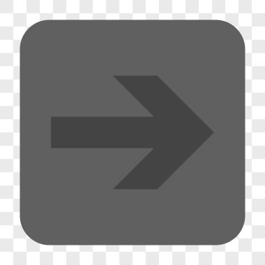 Ok sağ yuvarlak kare düğme