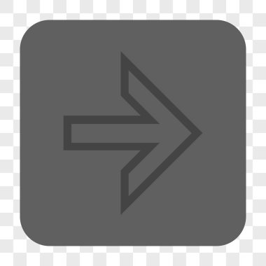 Ok sağ yuvarlak kare düğme