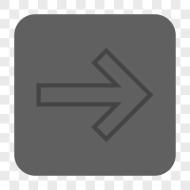 Ok sağ yuvarlak kare düğme