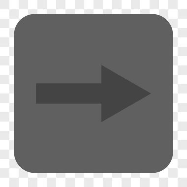 Ok sağ yuvarlak kare düğme