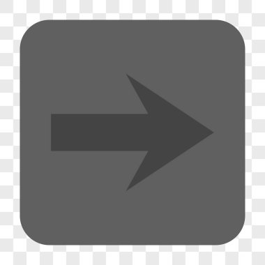 Ok sağ yuvarlak kare düğme