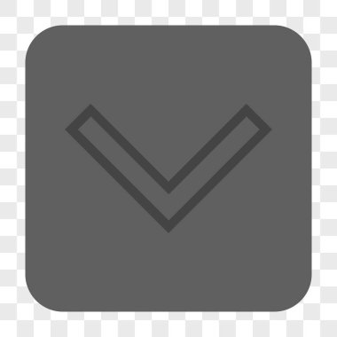 Ok ucu yuvarlatılmış kare düğmesini basılı