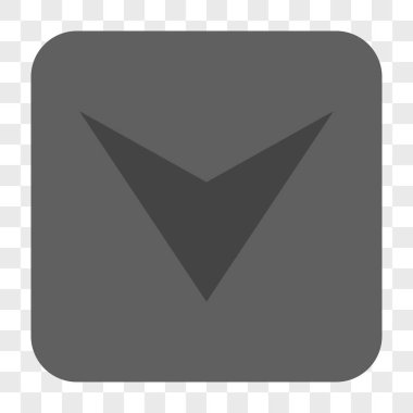 Ok ucu yuvarlatılmış kare düğmesini basılı