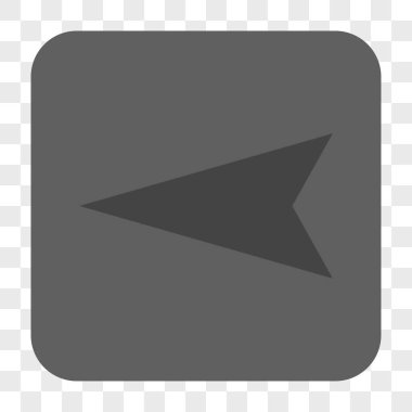 Ok ucu sol yuvarlak kare düğme