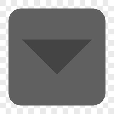 Ok ucu yuvarlatılmış kare düğmesini basılı