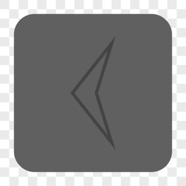 Ok ucu sol yuvarlak kare düğme