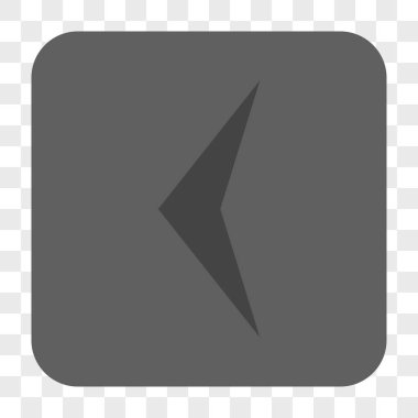 Ok ucu sol yuvarlak kare düğme