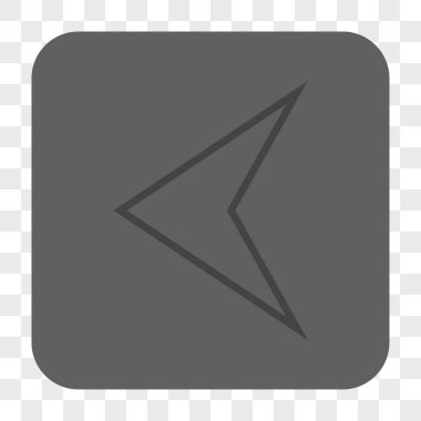 Ok ucu sol yuvarlak kare düğme