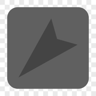 Kare düğme ok ucu sol aşağı yuvarlanmış