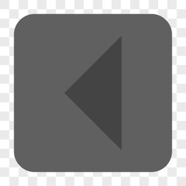 Ok ucu sol yuvarlak kare düğme