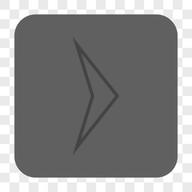 Ok ucu sağ yuvarlak kare düğme