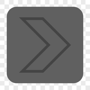 Ok ucu sağ yuvarlak kare düğme