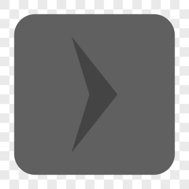 Ok ucu sağ yuvarlak kare düğme