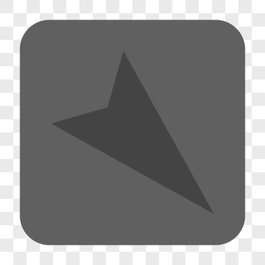 Kare düğme ok ucu sağ aşağı yuvarlanmış