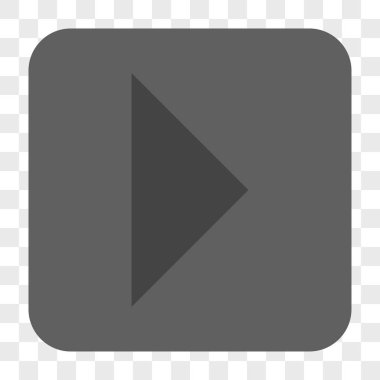 Ok ucu sağ yuvarlak kare düğme