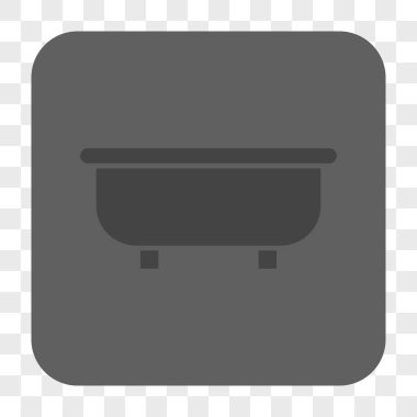 Küvet yuvarlak kare düğme