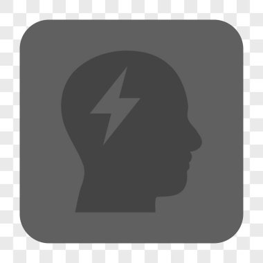 Beyin fırtınası yuvarlak kare düğme