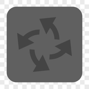 Santrifüj okları yuvarlak kare düğme