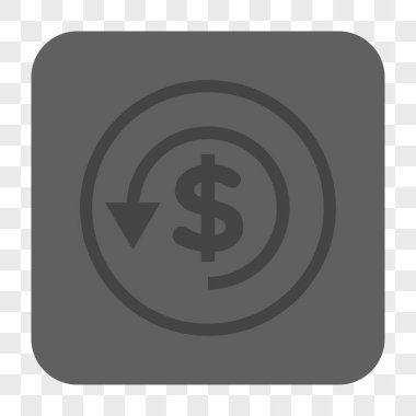 Ters ibraz yuvarlak kare düğme