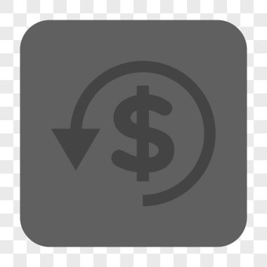 Ters ibraz yuvarlak kare düğme