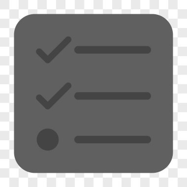 Denetim listesi yuvarlak kare düğme