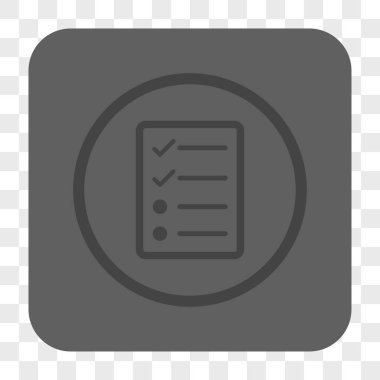 Denetim listesi sayfa yuvarlak kare düğme