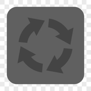 Dolaşım yuvarlak kare düğme