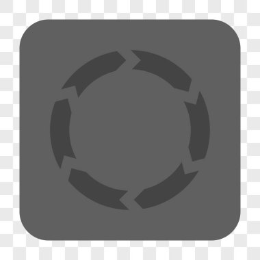 Dolaşım yuvarlak kare düğme