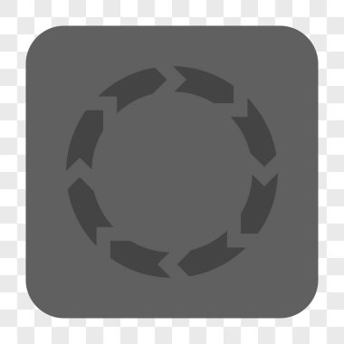 Dolaşım yuvarlak kare düğme