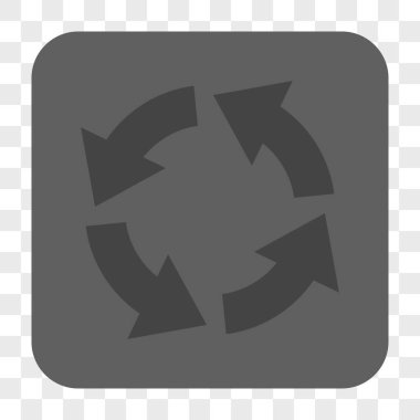 Dolaşım yuvarlak kare düğme