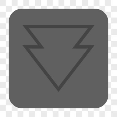 Yuvarlatılmış Kare düğme aşağı yön