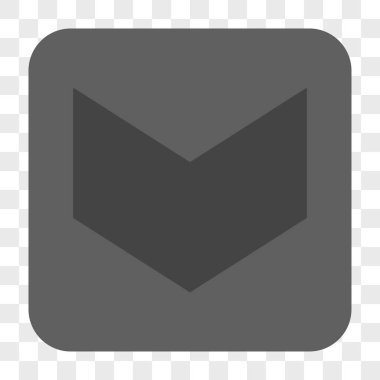 Yuvarlatılmış Kare düğme aşağı yön