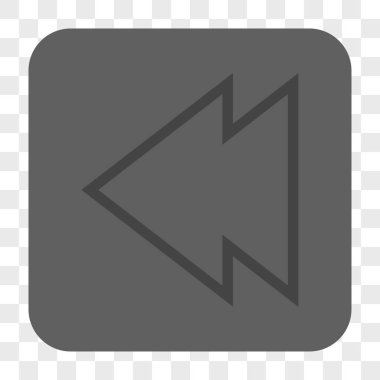 Yön sol yuvarlak kare düğme