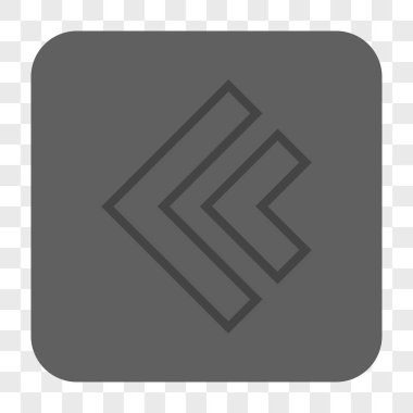 Yön sol yuvarlak kare düğme